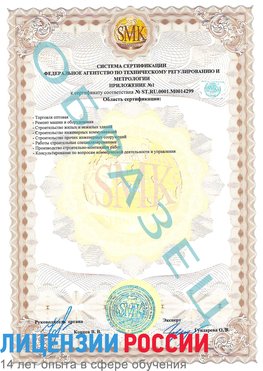 Образец сертификата соответствия (приложение) Могоча Сертификат ISO 14001
